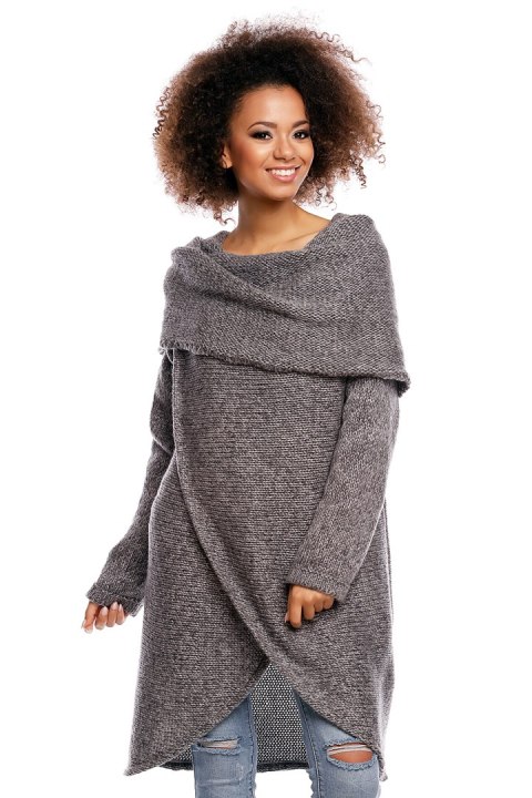 Sweter model 30051 Dark Gray - PeeKaBoo Sweter model 30051 Dark Gray - PeeKaBoo