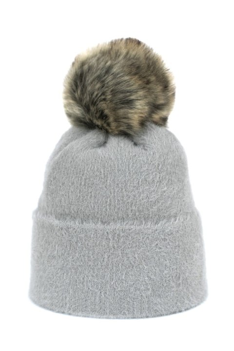 Czapka Model Soft Fluff Light Grey - Art of polo Czapka Model Soft Fluff Light Grey - Art of polo