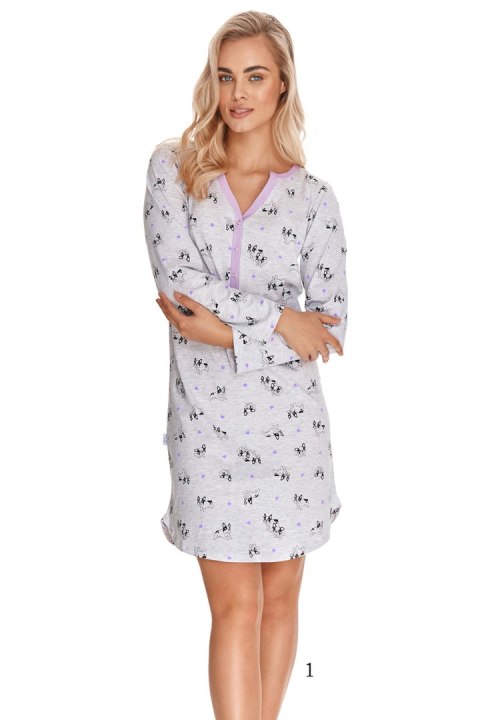 Koszulka nocna Koszula Nocna Model Livia 2574 kolor 01 Grey - Taro Koszulka nocna Koszula Nocna Model Livia 2574 kolor 01 Grey - Taro