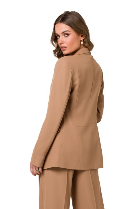 Marynarka Model S330 Beige - Stylove Marynarka Model S330 Beige - Stylove