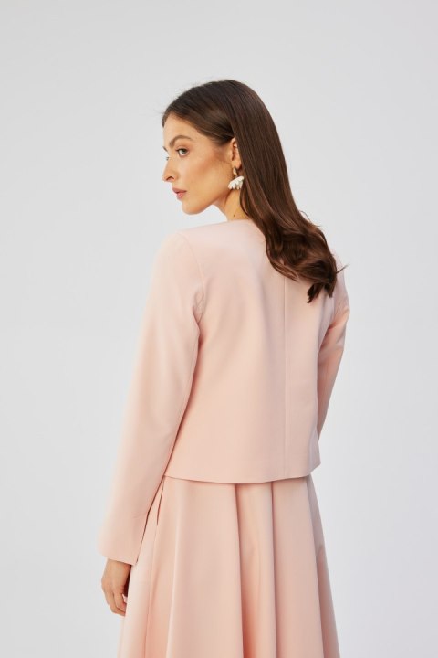 Marynarka Model S368 Powder Pink - Stylove Marynarka Model S368 Powder Pink - Stylove