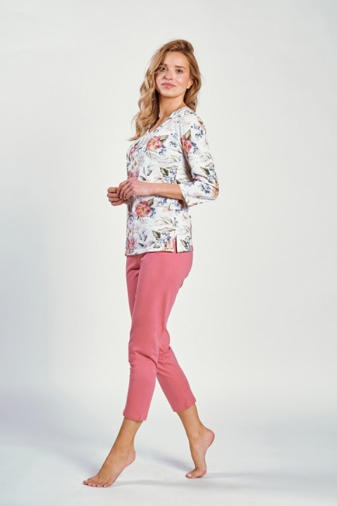 Piżama Damska Model Louisa 3247 White/Malina - Taro Piżama Damska Model Louisa 3247 White/Malina - Taro