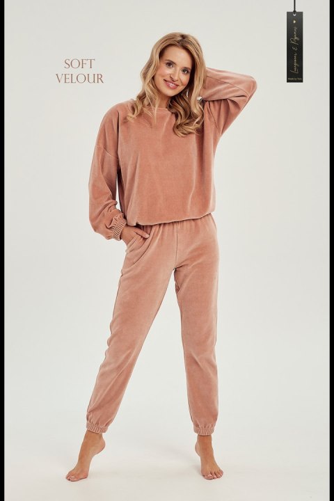 Spodnie Dres Damski Model Belle 3023 kolor 01 Dark Beige - Taro Spodnie Dres Damski Model Belle 3023 kolor 01 Dark Beige - Taro
