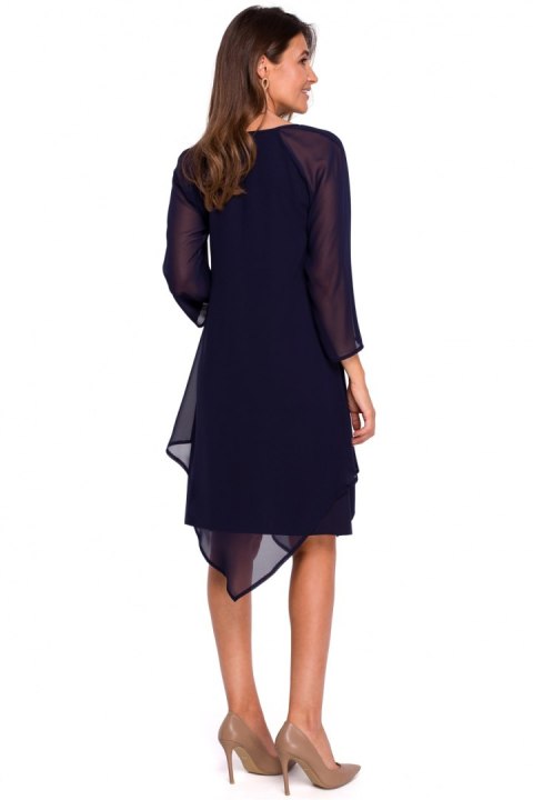 Sukienka Model S159 Navy - Stylove Sukienka Model S159 Navy - Stylove