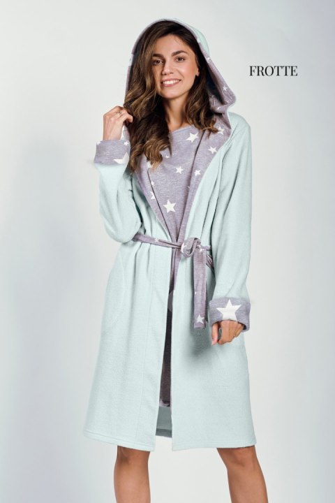 Szlafrok Damski Model Brigitte 3211 Frotte Mint - Taro Szlafrok Damski Model Brigitte 3211 Frotte Mint - Taro