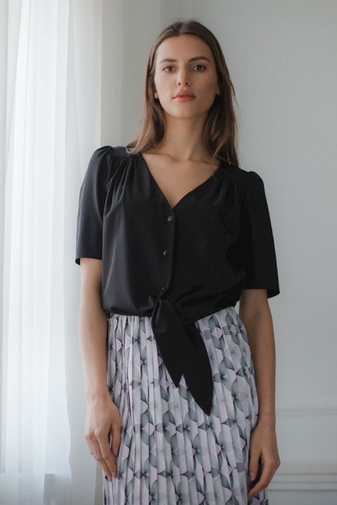 Bluzka Model L081 Black - Lenitif Bluzka Model L081 Black - Lenitif