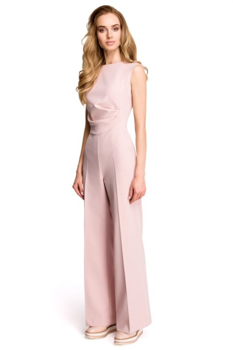 Kombinezon Damski Model S115 Powder Pink - Stylove Kombinezon Damski Model S115 Powder Pink - Stylove