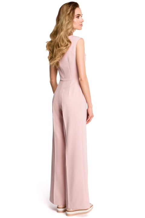 Kombinezon Damski Model S115 Powder Pink - Stylove Kombinezon Damski Model S115 Powder Pink - Stylove