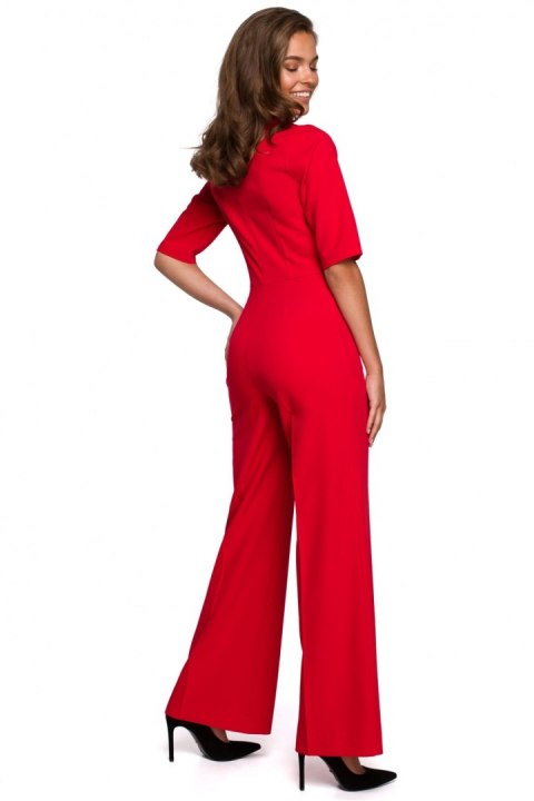 Kombinezon Damski Model S243 Red - Stylove Kombinezon Damski Model S243 Red - Stylove