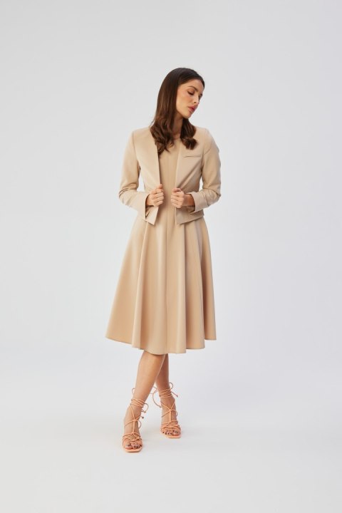 Marynarka Model S368 Beige - Stylove Marynarka Model S368 Beige - Stylove
