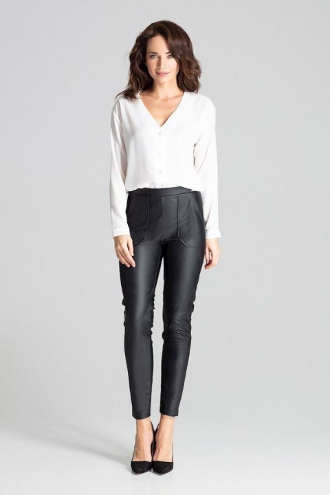 Spodnie Damskie Model L072 Black - Lenitif Spodnie Damskie Model L072 Black - Lenitif