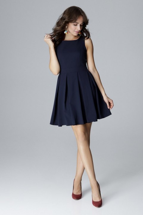 Sukienka Model L006 Navy - Lenitif Sukienka Model L006 Navy - Lenitif