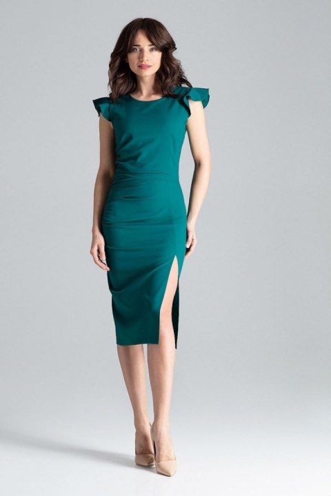 Sukienka Model L034 Green - Lenitif Sukienka Model L034 Green - Lenitif