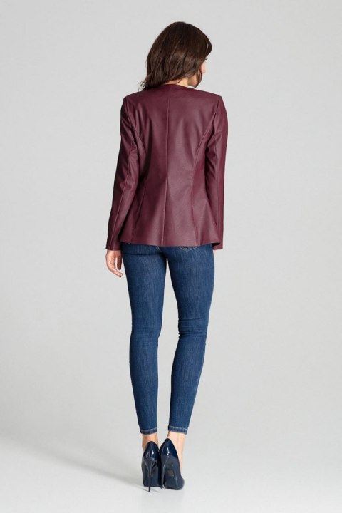 Żakiet Model L073 Bordo - Lenitif Żakiet Model L073 Bordo - Lenitif