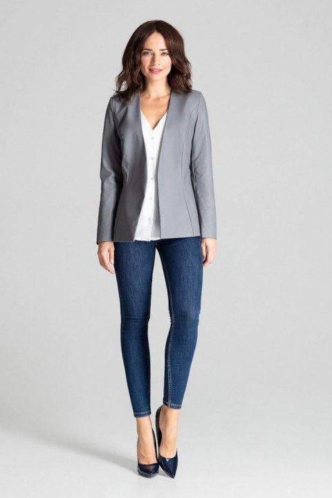 Żakiet Model L073 Grey - Lenitif Żakiet Model L073 Grey - Lenitif