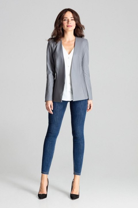 Żakiet Model L073 Grey - Lenitif Żakiet Model L073 Grey - Lenitif