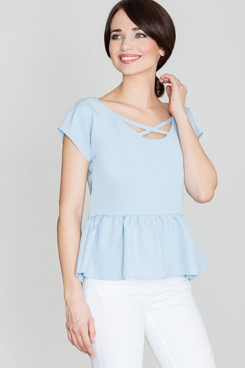 Bluzka Model K396 Blue - Lenitif Bluzka Model K396 Blue - Lenitif
