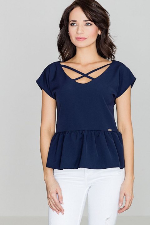 Bluzka Model K396 Navy - Lenitif Bluzka Model K396 Navy - Lenitif