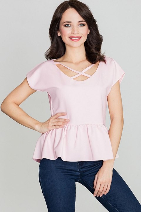 Bluzka Model K396 Pink - Lenitif Bluzka Model K396 Pink - Lenitif