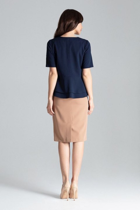 Bluzka Model L026 Navy - Lenitif Bluzka Model L026 Navy - Lenitif