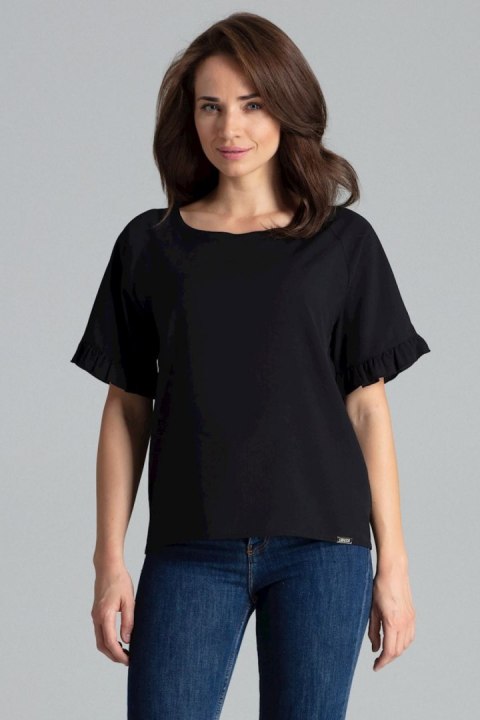 Bluzka Model L052 Black - Lenitif Bluzka Model L052 Black - Lenitif