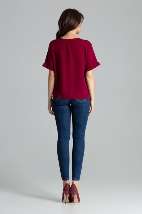 Bluzka Model L052 Bordo - Lenitif Bluzka Model L052 Bordo - Lenitif