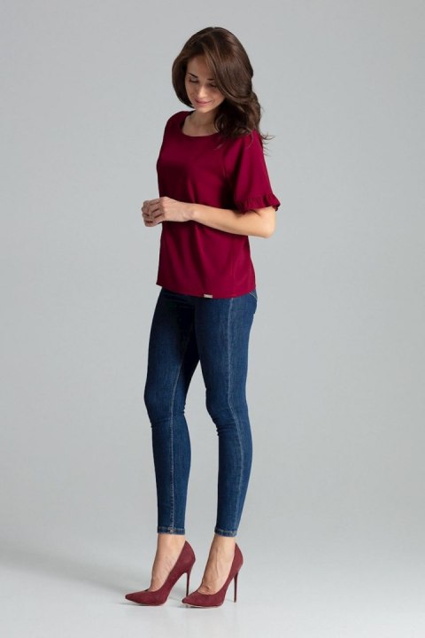 Bluzka Model L052 Bordo - Lenitif Bluzka Model L052 Bordo - Lenitif
