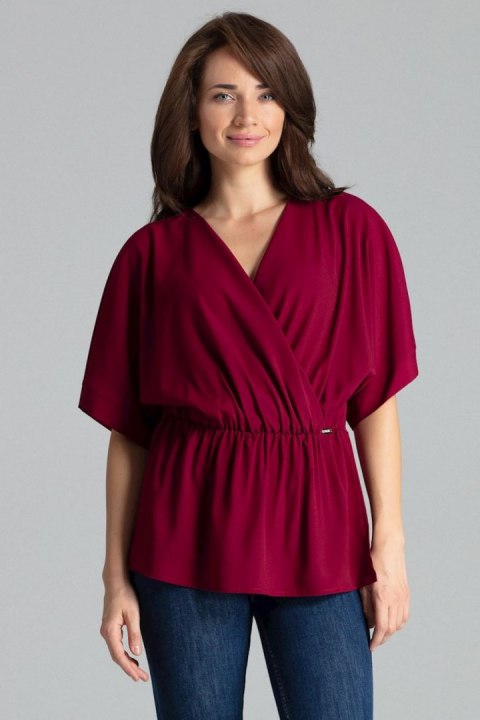 Bluzka Model L063 Bordo - Lenitif Bluzka Model L063 Bordo - Lenitif