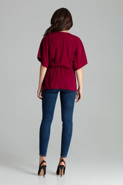 Bluzka Model L063 Bordo - Lenitif Bluzka Model L063 Bordo - Lenitif