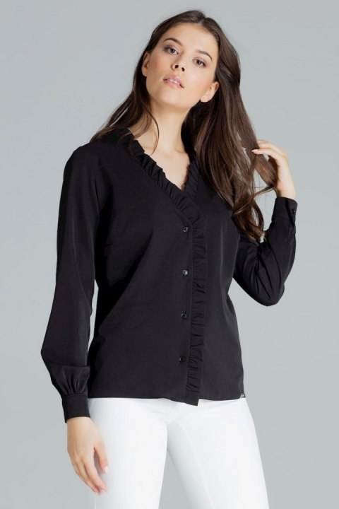 Bluzka Model L077 Black - Lenitif Bluzka Model L077 Black - Lenitif