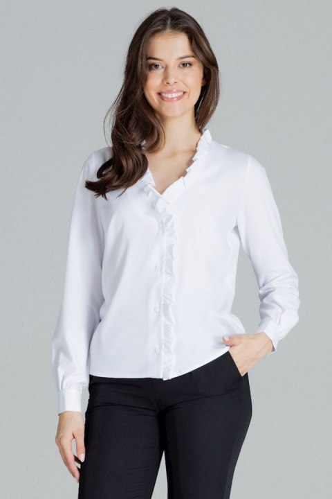 Bluzka ModelL077 White - Lenitif Bluzka ModelL077 White - Lenitif