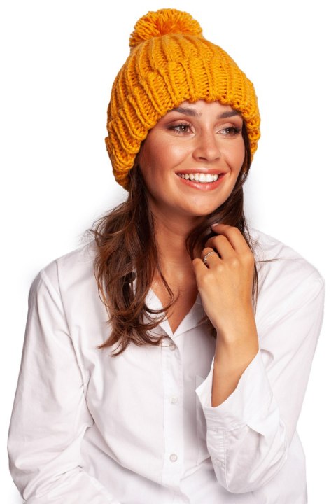 Czapka Model BK101 Honey - BE Knit Czapka Model BK101 Honey - BE Knit