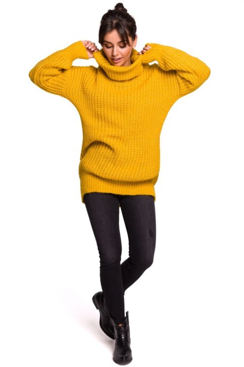 Golf Damski Model BK030 Honey - BE Knit Golf Damski Model BK030 Honey - BE Knit