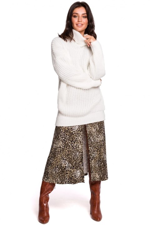 Golf Damski Model BK030 White - BE Knit Golf Damski Model BK030 White - BE Knit