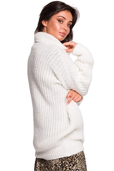 Golf Damski Model BK030 White - BE Knit Golf Damski Model BK030 White - BE Knit