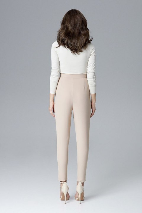 Spodnie Damskie Model L018 Beige - Lenitif Spodnie Damskie Model L018 Beige - Lenitif