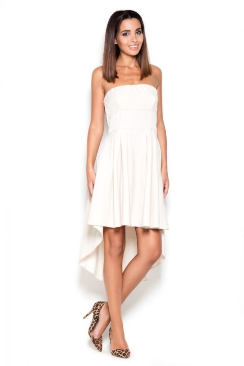 Sukienka Model K031 Beige - Lenitif Sukienka Model K031 Beige - Lenitif