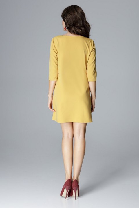 Sukienka Model L001 Yellow - Lenitif Sukienka Model L001 Yellow - Lenitif