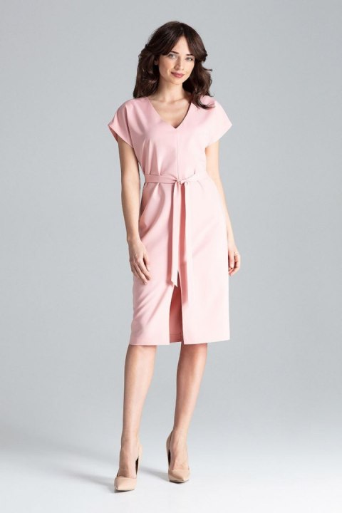 Sukienka Model L032 Pink - Lenitif Sukienka Model L032 Pink - Lenitif