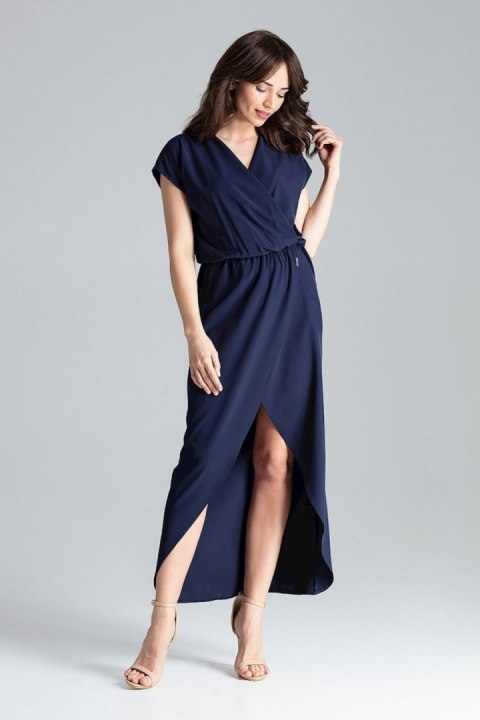Sukienka Model L033 Navy - Lenitif Sukienka Model L033 Navy - Lenitif