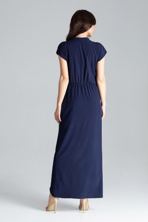 Sukienka Model L033 Navy - Lenitif Sukienka Model L033 Navy - Lenitif