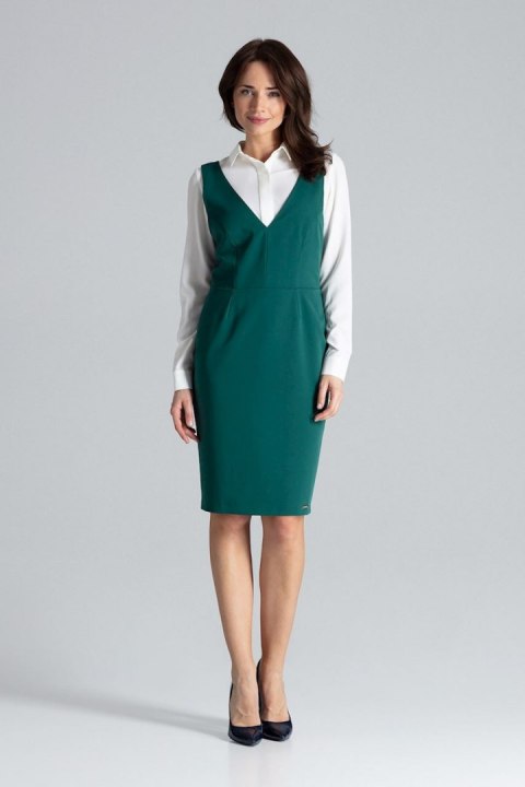 Sukienka Model L039 Green - Lenitif Sukienka Model L039 Green - Lenitif