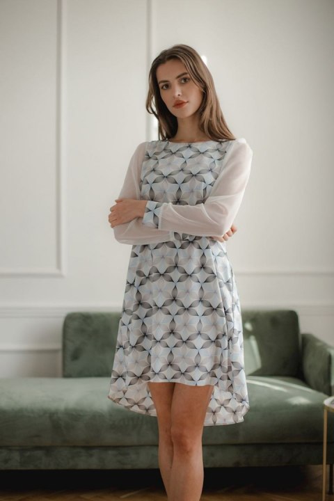 Sukienka Model L082 Wzór 114 - Lenitif Sukienka Model L082 Wzór 114 - Lenitif