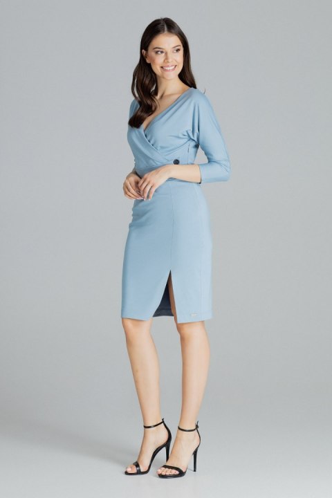 Sukienka Model L086 Blue - Lenitif Sukienka Model L086 Blue - Lenitif