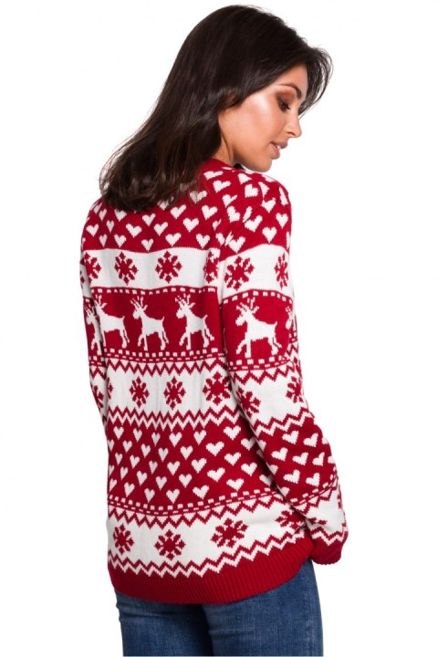 Sweter Damski Model BK039 Model 1 - BE Knit Sweter Damski Model BK039 Model 1 - BE Knit