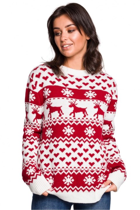 Sweter Damski Model BK039 Model 2 - BE Knit Sweter Damski Model BK039 Model 2 - BE Knit