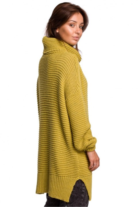 Sweter Damski Model BK047 Limonka - BE Knit Sweter Damski Model BK047 Limonka - BE Knit