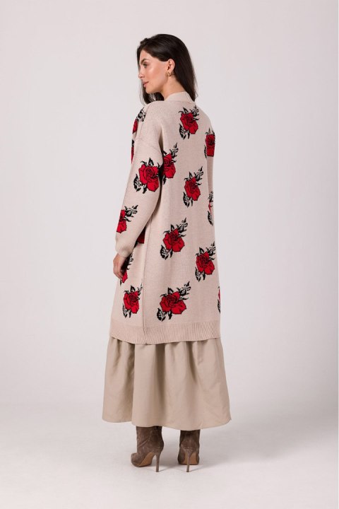 Sweter Kardigan Model BK102 Beige - BE Knit Sweter Kardigan Model BK102 Beige - BE Knit