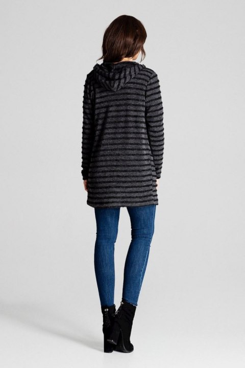 Sweter Kardigan Model L070 Black - Lenitif Sweter Kardigan Model L070 Black - Lenitif