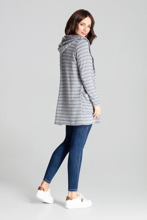 Sweter Kardigan Model L070 Grey - Lenitif Sweter Kardigan Model L070 Grey - Lenitif